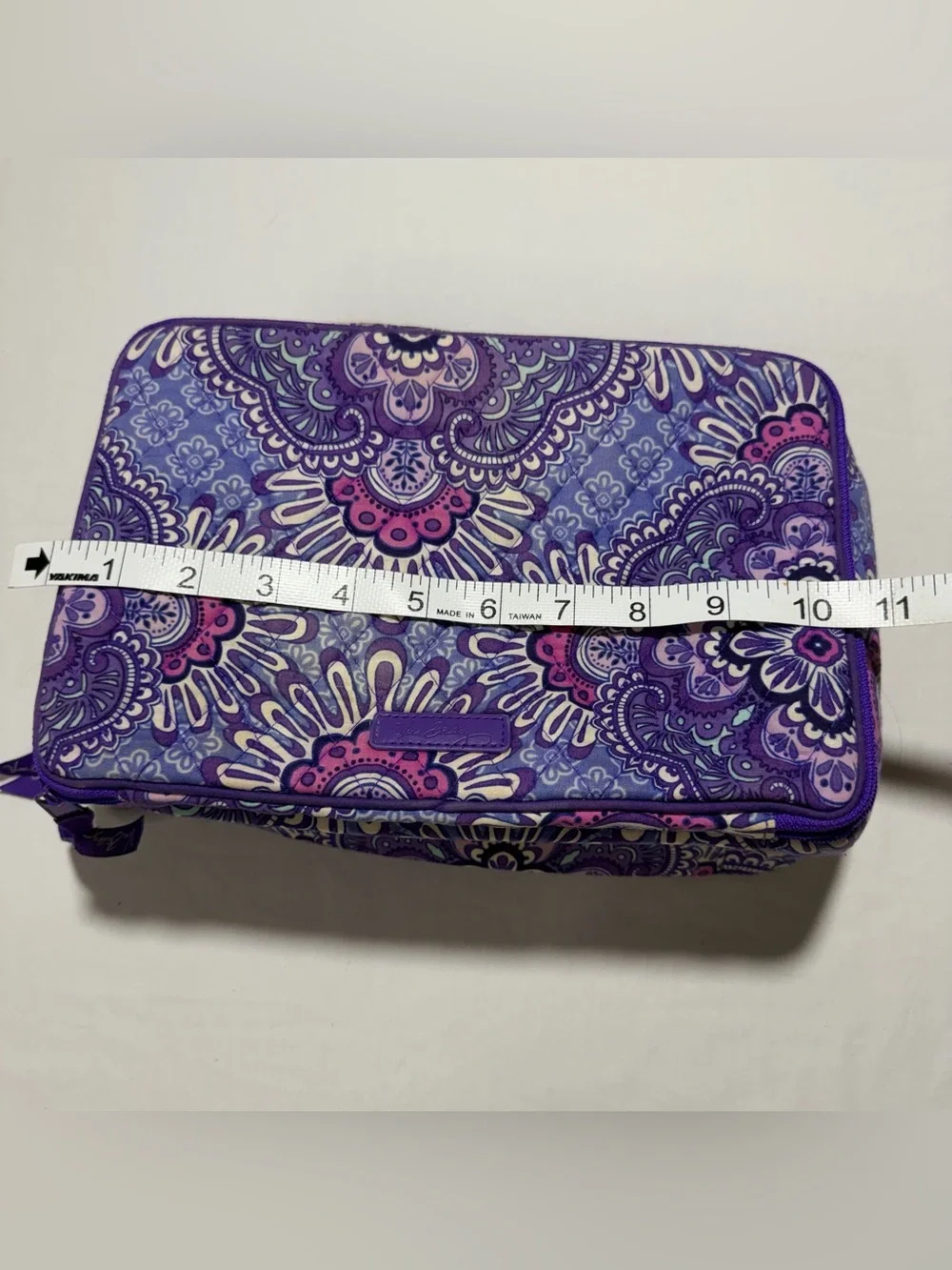 Vera Bradley Quilted Floral Paisley Cosmetic Case
